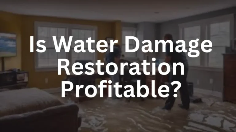 Is Water Damage Restoration Profitable